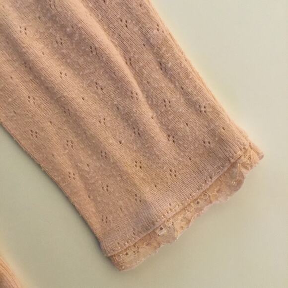 Mini Boden pale pink pointelle top - Picture 5 of 5